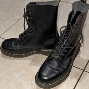 Dr. Martens Black Combat Boots